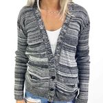 HEATHER Plunge Long Sleeve Button Cardigan Size XS Photo 0