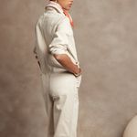 Banana Republic  Long Sleeve Adjustable Waist Denim Jumpsuit Photo 2