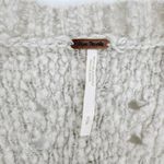 Free People  Chunky Knit Oversized Cardigan Sweater Small Cream Cozy Wool Blend S Photo 3