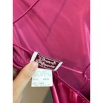 Vintage Satin Maxi Dress W/ Criss Cross Back Pink Size Large Photo 6