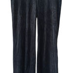 Juicy Couture Juicy Black Velour Bling Bootcut Pants Size Medium Y2K Retro Logo Back Photo 0