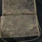 Phase 3 blue gray fold over metallic shoulder/clutch chain detail Photo 3