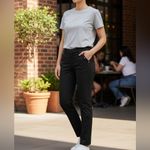 Jones New York Stretch Signature 6P Black Straight Leg Women's Jeans Photo 9