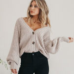 ✨ Jenna Taupe Knit Cardigan✨ Size undefined Photo 0