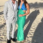 San Sloane Francesca Midi‎ Dress in Size Medium Green Photo 2