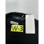 Womans Lillusory Pullover Long Sleeve Sweater Small Black Over Sized Heavy NWT Photo 3