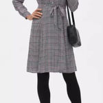 Banana Republic Plaid Shirt Dress Career Casual Workwear Petite 10 Photo 0