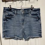 Kensie  Blue Jean The Short Shorts with Raw Edge Hem Size 10/30 Photo 0