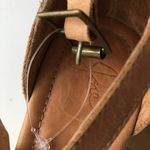 Joie NEW  Brown‎ Leather Oakley Wood Heel Peep Toe Wedge Sandals Ankle St… Photo 2