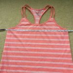 Ocean Coast Women’s Peach White Striped Racerback Tank Top Photo 5