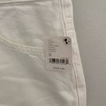 Free People NWT  White Beginner’s Luck Low Rise Slouch Jeans Shorts Size 32 Photo 5