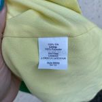 J.Crew NWT  Size 4 100% Silk Tropical Green High Neck Knne length dress Photo 5