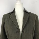 Vintage Jenne Maag Equestrian Wool Blend Blazer with Leather Trim Small Photo 4