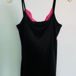 Styles pink & black silky lace cami top Size M Photo 1