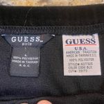 Guess Vintage  Women Black Velour Pull-On Pencil Skirt large‎ Made In USA Mini Photo 4