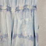 Vintage Havana Women Romper Size M Light Blue Strapless Tie Dye Waist Tie Casual Photo 7
