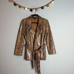Current Air  Snakeskin Belted Jacket Photo 1
