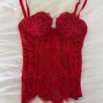 Victoria's Secret Red Corset Top: Victoria’s Secret Photo 0