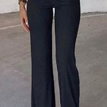 White Fox Boutique Black ribbed pants Photo 0