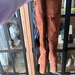 Dolce Vita knee high suede boots brandy leather heel sarie western riding Brown Size 6.5 Photo 3