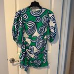 Rhode Pia Poplin Mini Floral Dress in Green / Blue Print | S Size M Photo 2