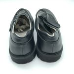 Womens Clog Loafers Dress Shoes Faux Leather Hook & Loop Black Size 37 US 6 Photo 2