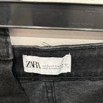ZARA  Women's Distressed Black Jean Shorts Photo 1