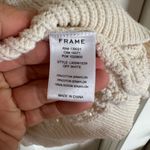frame denim Frame Sofia cream ruffle cable-knit sweater size small Photo 6