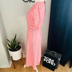NSR‎ Puff Sleeve Lace Midi Dress, Size Medium, 6/8, Pink, NWT Pink Photo 6