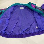 Vintage 1980s J Gallery Purple and Green Light Jacket‎ Size Medium Photo 2