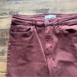 Vervet By Flying Monkey Womens Wine Straight Leg Cuffed Hem Jeans Size 30 Red Photo 1
