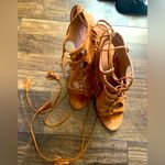 Sergio Rossi Sigerson Morrison Marita designer boho 
Heel spring Sandal,Fringed / Suede Photo 2