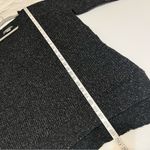 Natural Reflections Ribbed V-Neck Raglan Long-Sleeve Sweater, marled black sz XL Photo 3