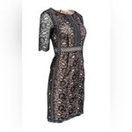 Antonio Melani  Black Lace Sleeve Dress Photo 1
