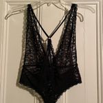 Victoria's Secret Victoria Secret Black Full Lace Teddy Bodysuit Lingerie Negligee -M Photo 3