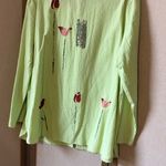 Mirror Image Light Green Cotton Top 1X Photo 11