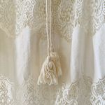 ASTR The Label Cotton & Bohemian Tassel Tie Lace Maxi Dress, Off-White sz. XS Photo 6