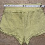Free People  Intimately Pullon Shorts Womens Cable Knit Lounge Mini Yellow Size S Photo 3
