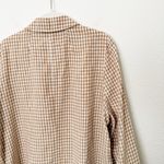 Madewell [] Oversized Tan Gingham Check Linen Dorset Slouchy Blazer NWT Size XL Photo 8