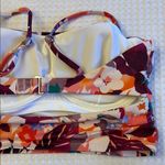 Athleta Daybreak 36 D/DD Longline Bikini Tankini Top Tropical Floral Purple Pink Photo 8