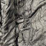 Yoana Baraschi Womens Black Quilted Textured Collared Crinkle Jacket Coat Size S Photo 6