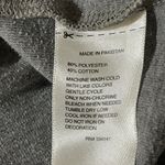 Reebok Women's Ruched Tie Side Heather Gray Crew Neck Long Sleeve Top Size M Med Photo 5