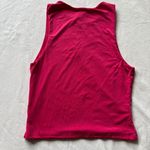 TJ Maxx Pink Tank Top with Front Cut Out Photo 1
