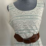 Maurice's White Lace Dress with Brown Belt, summer dress Photo 3