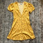 Urban Outfitters yellow Jen Button-Down Mini Dress size small Photo 4