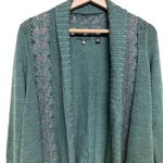 Anthropologie  women’s green open front Draped cardigans‎ size S Photo 1