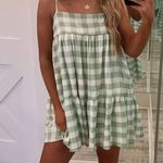 These Three Boutique Green Gingham Dress Photo 0