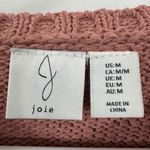 Joie  Dusty Pink Floral Knit Sweater Photo 3