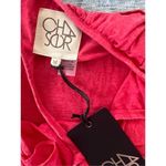 Chaser NWT!  Pinkish Red Strappy Cross Back Linen Blend Tank Medium Photo 5