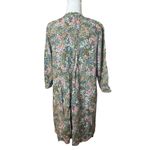 J.Jill Green Floral Dress Small Forest Cottagecore Pleated Flower Country Flowy Photo 5